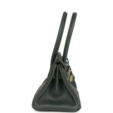 HERMÈS Hermes Shoulder Birkin Light 29 Vert Mangrove Evercolor Permabrass Hardware | Thumbnail 4 HERMÈS Hermes Shoulder Birkin Light 29 Vert Mangrove Evercolor Permabrass Hardware | Thumbnail 4