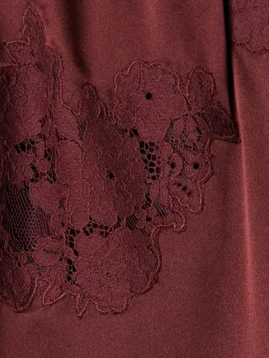 DÔEN Lavon Lace-trimmed Silk-satin Wide-leg Pants | Thumbnail 4 DÔEN Lavon Lace-trimmed Silk-satin Wide-leg Pants | Thumbnail 4