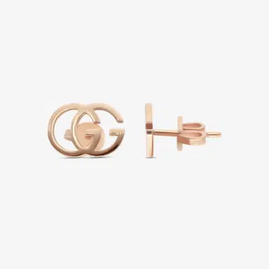 Gucci Gucci GG Running 18K Rose Gold Stud Earrings by The Solist | Thumbnail 3 Gucci Gucci GG Running 18K Rose Gold Stud Earrings by The Solist | Thumbnail 3