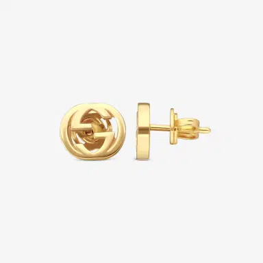 Gucci Gucci Interlocking G 18K Yellow Gold Stud Earrings by The Solist | Thumbnail 3 Gucci Gucci Interlocking G 18K Yellow Gold Stud Earrings by The Solist | Thumbnail 3