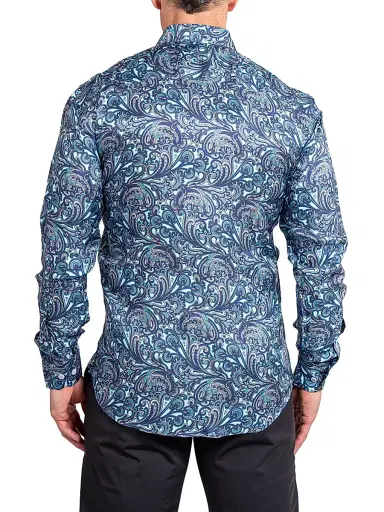 Maceoo Men's Fibonacci Ascension Shirt - Blue | Thumbnail 6 Maceoo Men's Fibonacci Ascension Shirt - Blue | Thumbnail 6