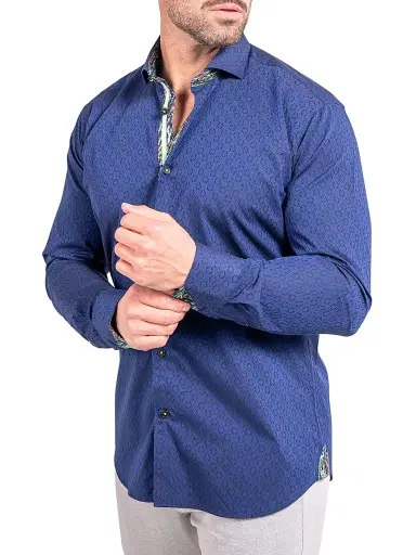 Maceoo Men's Einstein Ascension Shirt - Blue | Thumbnail 5 Maceoo Men's Einstein Ascension Shirt - Blue | Thumbnail 5