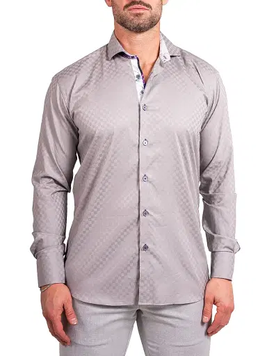 Maceoo Men's Einstein Ascension Shirt - Grey | Thumbnail 2 Maceoo Men's Einstein Ascension Shirt - Grey | Thumbnail 2