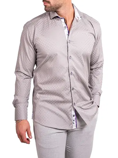 Maceoo Men's Einstein Ascension Shirt - Grey | Thumbnail 3 Maceoo Men's Einstein Ascension Shirt - Grey | Thumbnail 3