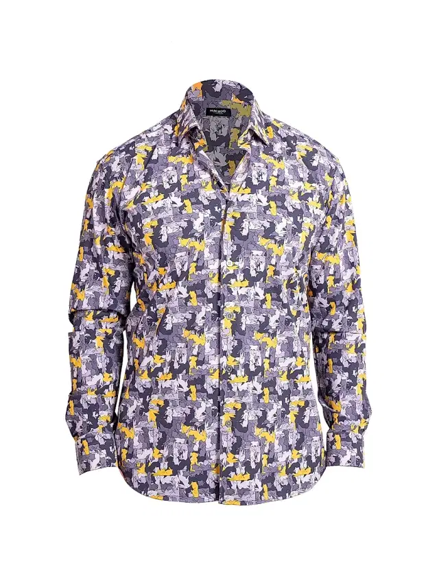Men's Fibonacci Stretch Ascension Shirt - Grey Men's Fibonacci Stretch Ascension Shirt - Grey