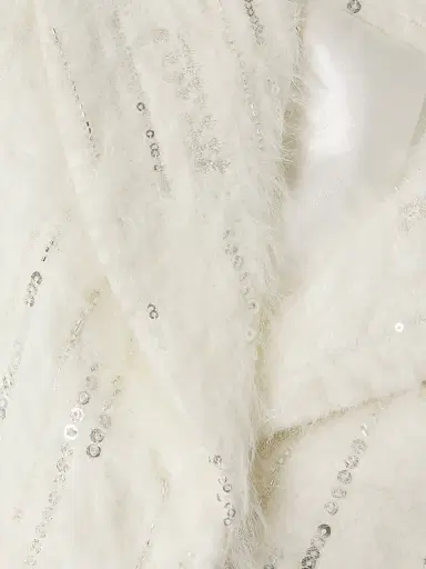 Milly Women's Rhinestone-Embellished Long Coat | Thumbnail 6 Milly Women's Rhinestone-Embellished Long Coat | Thumbnail 6