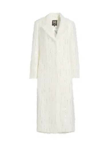 Milly Women's Rhinestone-Embellished Long Coat | Thumbnail 1 Milly Women's Rhinestone-Embellished Long Coat | Thumbnail 1