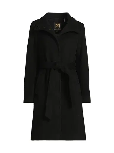 Milly Women's SB Wool-Blend Coat - Black | Thumbnail 1 Milly Women's SB Wool-Blend Coat - Black | Thumbnail 1