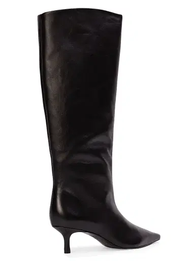 Black Suede Studio Women's Sutton 50MM Leather Boots - Black Leather | Thumbnail 3 Black Suede Studio Women's Sutton 50MM Leather Boots - Black Leather | Thumbnail 3