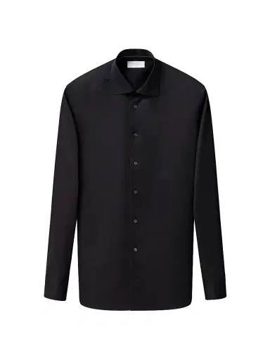 Eton Men's Slim-Fit Elevated Twill Shirt - Black - Size 17.5 | Thumbnail 2 Eton Men's Slim-Fit Elevated Twill Shirt - Black - Size 17.5 | Thumbnail 2