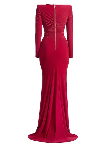 Zhivago Women's The Bloom Gathered Jersey Gown - Dusty Blue | Thumbnail 2 Zhivago Women's The Bloom Gathered Jersey Gown - Dusty Blue | Thumbnail 2
