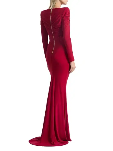 Zhivago Women's The Bloom Gathered Jersey Gown - Dusty Blue | Thumbnail 5 Zhivago Women's The Bloom Gathered Jersey Gown - Dusty Blue | Thumbnail 5