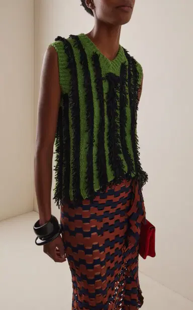 ZANKOV Lorna Embroidered Cotton-Blend Vest | Thumbnail 2 ZANKOV Lorna Embroidered Cotton-Blend Vest | Thumbnail 2