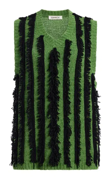 ZANKOV Lorna Embroidered Cotton-Blend Vest | Thumbnail 1 ZANKOV Lorna Embroidered Cotton-Blend Vest | Thumbnail 1