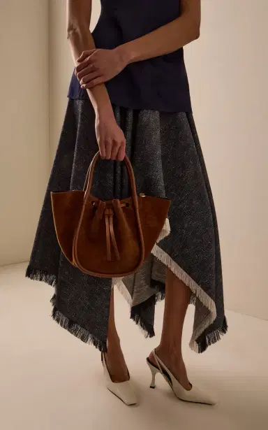 Proenza Schouler Ruched Small Suede Tote | Thumbnail 2 Proenza Schouler Ruched Small Suede Tote | Thumbnail 2