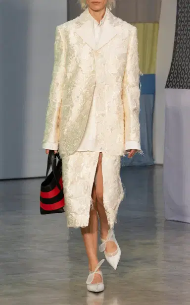 Proenza Schouler Dalma Silk-Blend Midi Skirt | Thumbnail 2 Proenza Schouler Dalma Silk-Blend Midi Skirt | Thumbnail 2