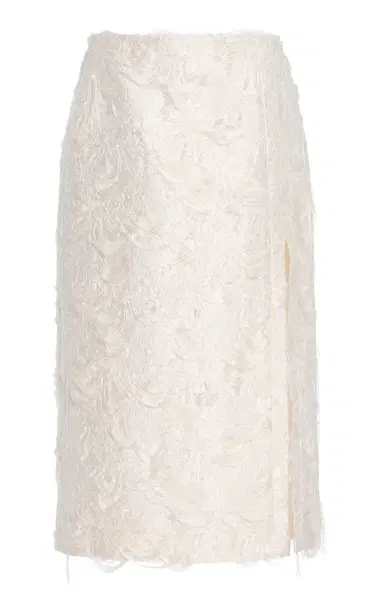 Proenza Schouler Dalma Silk-Blend Midi Skirt | Thumbnail 1 Proenza Schouler Dalma Silk-Blend Midi Skirt | Thumbnail 1