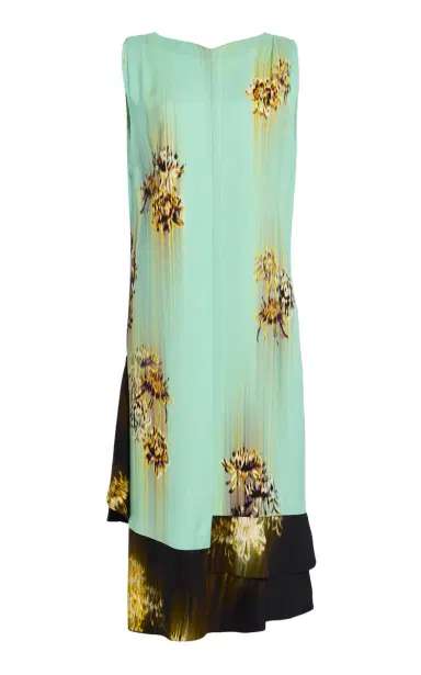Proenza Schouler Rhetta Printed Crepe Midi Dress | Thumbnail 9 Proenza Schouler Rhetta Printed Crepe Midi Dress | Thumbnail 9