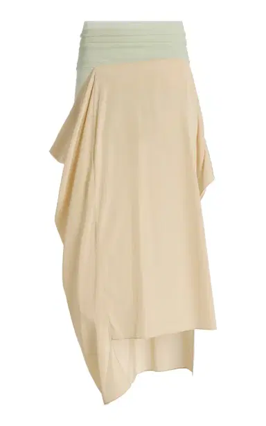 COLLEEN ALLEN Stocking-Waist Draped Midi Skirt | Thumbnail 1 COLLEEN ALLEN Stocking-Waist Draped Midi Skirt | Thumbnail 1