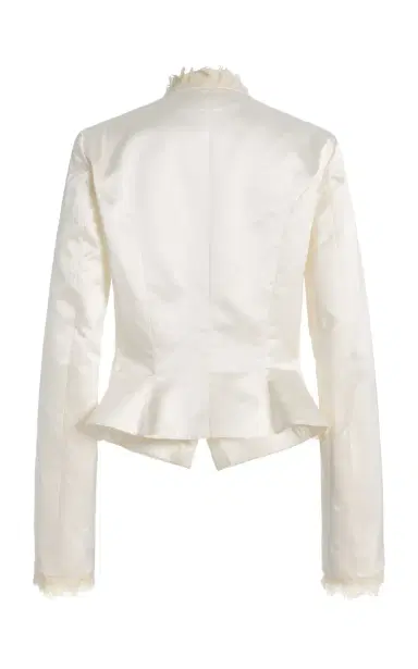 COLLEEN ALLEN Keyhole Duchesse Silk Jacket | Thumbnail 6 COLLEEN ALLEN Keyhole Duchesse Silk Jacket | Thumbnail 6