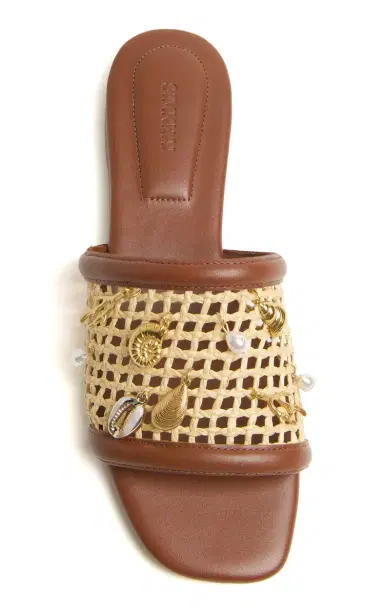 Simkhai Caspian Raffia Netted Sandals | Thumbnail 3 Simkhai Caspian Raffia Netted Sandals | Thumbnail 3