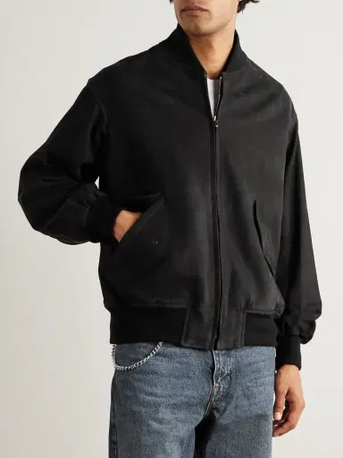 A.PRESSE Nubuck Bomber Jacket - Men | Thumbnail 3 A.PRESSE Nubuck Bomber Jacket - Men | Thumbnail 3