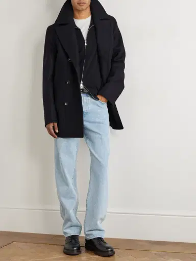 Private White V.C. The Manchester Wool Peacoat - Men | Thumbnail 2 Private White V.C. The Manchester Wool Peacoat - Men | Thumbnail 2
