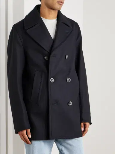 Private White V.C. The Manchester Wool Peacoat - Men | Thumbnail 3 Private White V.C. The Manchester Wool Peacoat - Men | Thumbnail 3