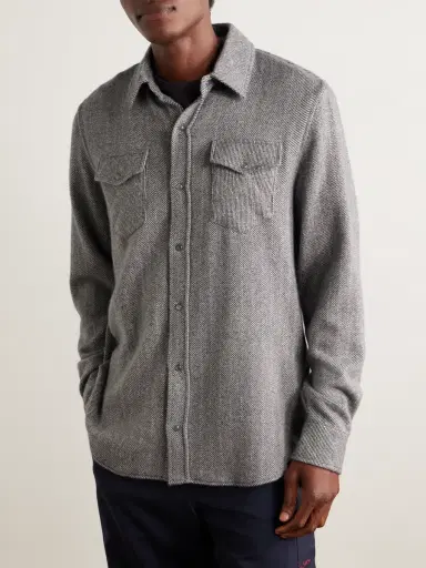 God’s True Cashmere Striped Cashmere Shirt - Men | Thumbnail 3 God’s True Cashmere Striped Cashmere Shirt - Men | Thumbnail 3
