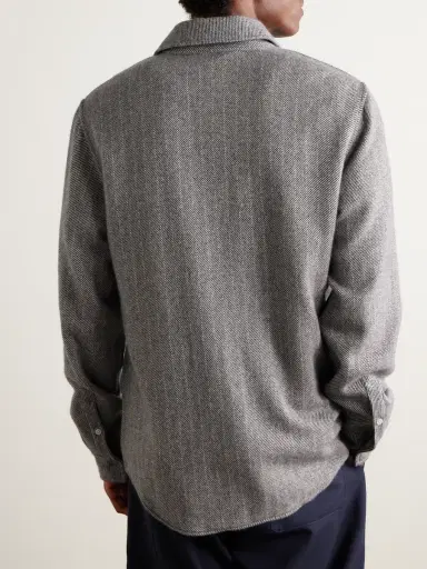 God’s True Cashmere Striped Cashmere Shirt - Men | Thumbnail 4 God’s True Cashmere Striped Cashmere Shirt - Men | Thumbnail 4