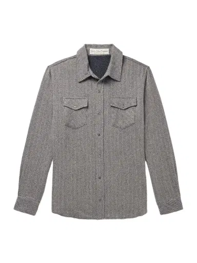 God’s True Cashmere Striped Cashmere Shirt - Men | Thumbnail 1 God’s True Cashmere Striped Cashmere Shirt - Men | Thumbnail 1