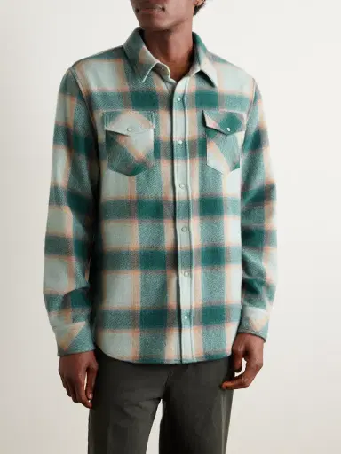God’s True Cashmere Checked Cashmere Shirt - Men | Thumbnail 3 God’s True Cashmere Checked Cashmere Shirt - Men | Thumbnail 3