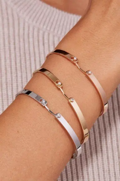 NOUVEL HERITAGE Monday Morning Mood Bangle Bracelet - Rose Gold | Thumbnail 2 NOUVEL HERITAGE Monday Morning Mood Bangle Bracelet - Rose Gold | Thumbnail 2