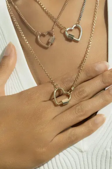 Marla Aaron Rolo Chain Necklace - 24in | Thumbnail 3 Marla Aaron Rolo Chain Necklace - 24in | Thumbnail 3