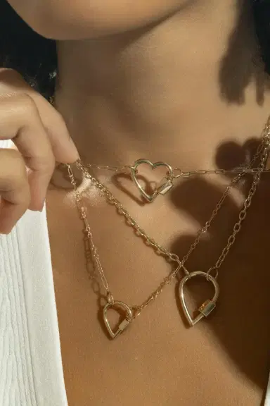 Marla Aaron Square Link Chain - Yellow Gold - 15in | Thumbnail 3 Marla Aaron Square Link Chain - Yellow Gold - 15in | Thumbnail 3