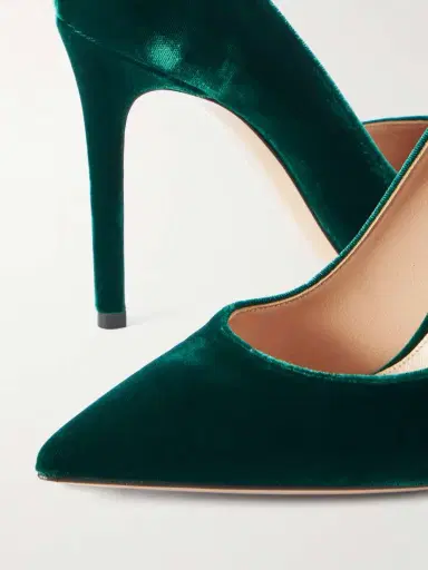 Gianvito Rossi Gianvito 105 Velvet Pumps | Thumbnail 4 Gianvito Rossi Gianvito 105 Velvet Pumps | Thumbnail 4