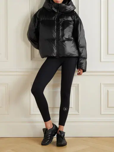 adidas by Stella McCartney Hooded Padded Quilted Recycled Shell Jacket | Thumbnail 2 adidas by Stella McCartney Hooded Padded Quilted Recycled Shell Jacket | Thumbnail 2