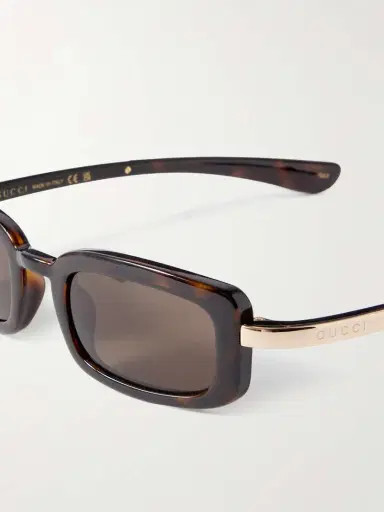 Gucci Eyewear Rodeo Drive Rectangle-frame Tortoiseshell Acetate And Gold-tone Sunglasses | Thumbnail 4 Gucci Eyewear Rodeo Drive Rectangle-frame Tortoiseshell Acetate And Gold-tone Sunglasses | Thumbnail 4