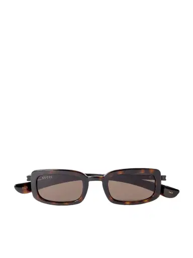 Gucci Eyewear Rodeo Drive Rectangle-frame Tortoiseshell Acetate And Gold-tone Sunglasses | Thumbnail 1 Gucci Eyewear Rodeo Drive Rectangle-frame Tortoiseshell Acetate And Gold-tone Sunglasses | Thumbnail 1