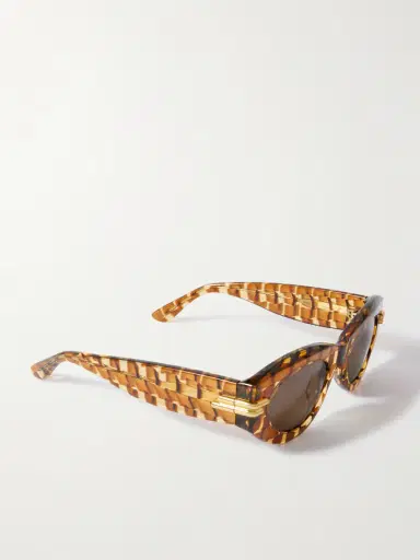 Bottega Veneta Eyewear Oval-frame Acetate Tortoiseshell Sunglasses | Thumbnail 3 Bottega Veneta Eyewear Oval-frame Acetate Tortoiseshell Sunglasses | Thumbnail 3