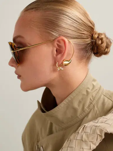 Bottega Veneta Eyewear Drop Round-frame Tortoiseshell Acetate And Gold-tone Sunglasses | Thumbnail 5 Bottega Veneta Eyewear Drop Round-frame Tortoiseshell Acetate And Gold-tone Sunglasses | Thumbnail 5