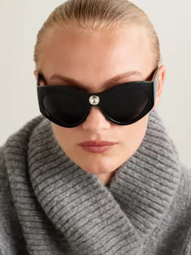 Saint Laurent Eyewear Esther Cat-eye Crystal-embellished Acetate Sunglasses | Thumbnail 2 Saint Laurent Eyewear Esther Cat-eye Crystal-embellished Acetate Sunglasses | Thumbnail 2