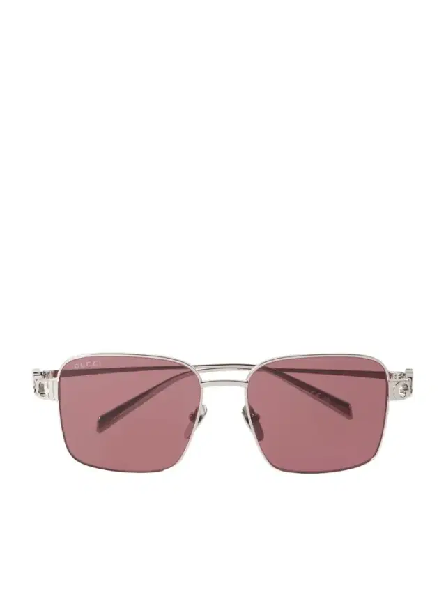 Square-frame Silver-tone Sunglasses Square-frame Silver-tone Sunglasses