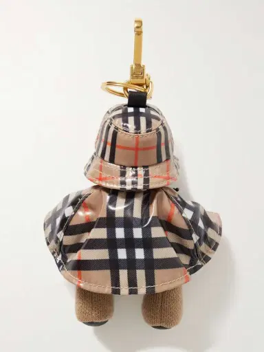 Burberry Wool And Cashmere-blend And Checked Shell Bag Charm | Thumbnail 3 Burberry Wool And Cashmere-blend And Checked Shell Bag Charm | Thumbnail 3