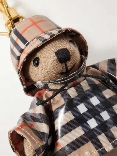 Burberry Wool And Cashmere-blend And Checked Shell Bag Charm | Thumbnail 4 Burberry Wool And Cashmere-blend And Checked Shell Bag Charm | Thumbnail 4