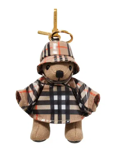 Burberry Wool And Cashmere-blend And Checked Shell Bag Charm | Thumbnail 1 Burberry Wool And Cashmere-blend And Checked Shell Bag Charm | Thumbnail 1