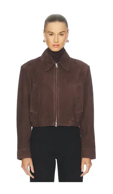AGOLDE Nahlia Cropped Suede Jacket | Thumbnail 2 AGOLDE Nahlia Cropped Suede Jacket | Thumbnail 2