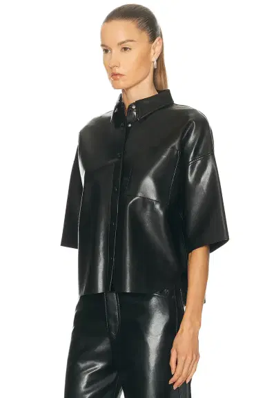 Citizens of Humanity Frances Cropped Cape Button Up | Thumbnail 4 Citizens of Humanity Frances Cropped Cape Button Up | Thumbnail 4