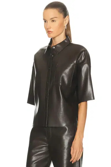 Citizens of Humanity Frances Cropped Cape Button Up | Thumbnail 4 Citizens of Humanity Frances Cropped Cape Button Up | Thumbnail 4