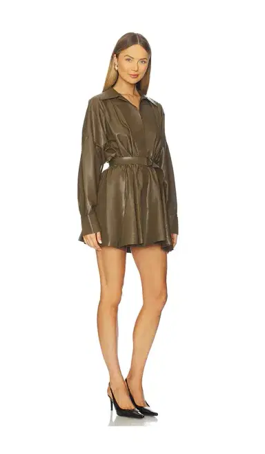 Norma Kamali Super Oversized Boyfriend Shirt Flared Mini Dress | Thumbnail 2 Norma Kamali Super Oversized Boyfriend Shirt Flared Mini Dress | Thumbnail 2